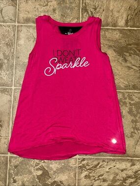 Women’s Hot Pink 'I Don't Sweat Sparkle' Tank Top